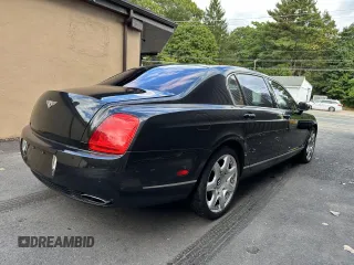2008 Bentley Flying Spur with VIN SCBBR93W98C055885, listed as a Copart auction lot 76468944 with 81,286 mi miles and Clean Title. Bid and sale history available at DreamBid. Image 4.