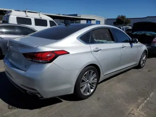 2018 Genesis G80 3.8L with VIN KMHGN4JE1JU239080, listed as a Copart auction lot 71615514 with 87,883 mi miles and Salvage Title. Bid and sale history available at carsss.com. Image 3.