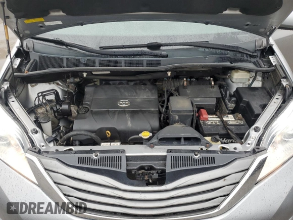 2013 Toyota Sienna XLE with VIN 5TDDK3DC6DS059378, listed as a Copart auction lot 54233765 with 225,129 mi miles and Salvage Title. Bid and sale history available at DreamBid. Image 12.