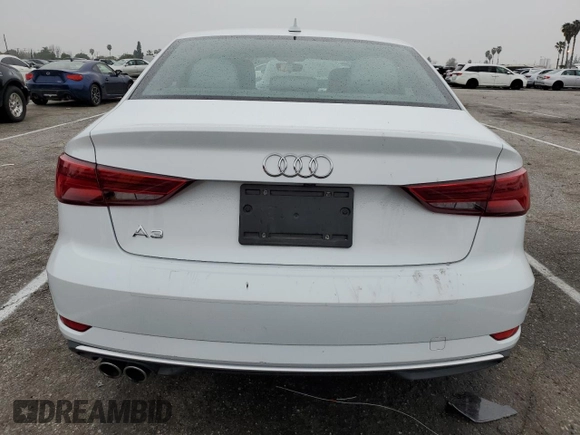 2018 Audi A3 Sedan Premium with VIN WAUAUGFF8J1092397, listed as a Copart auction lot 44392573 with 20,309 mi miles. Bid and sale history available at carsss.com. Image 6.