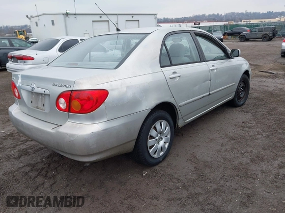 2003 Toyota Corolla CE with VIN 2T1BR38E43C161235, listed as a IAAI auction lot 41471640 with 190,764 mi miles and . Bid and sale history available at DreamBid. Image 4.