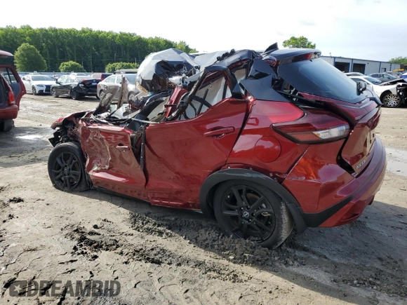2023 Nissan Kicks SV with VIN 3N1CP5CV2PL521749, listed as a Copart auction lot 58842565 with Not provided miles and Salvage title. Bid and sale history available at DreamBid. Image 2.