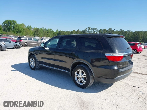 2012 Dodge Durango SXT with VIN 1C4RDHAG3CC195620, listed as a IAAI auction lot 42059797 with 148,570 mi miles. Bid and sale history available at carsss.com. Image 3.
