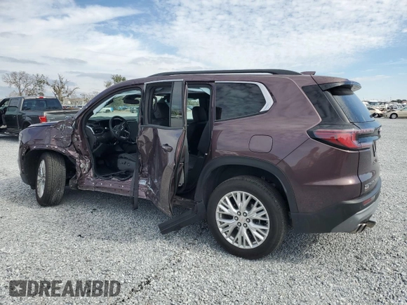 2024 GMC Acadia AWD Elevation z VIN 1GKENNKS9RJ167455, wystawiony jako Copart lot #87422314 z przebiegiem 14 412 mil mil oraz Nie do naprawy • Non repairable. Historia ofert i sprzedaży dostępna na DreamBid. Obrazek 2.