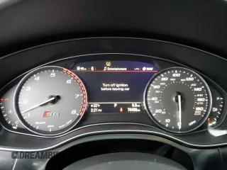 2018 Audi S6 Premium Plus with VIN WAUFFAFC9JN037615, listed as a Copart auction lot 85506084 with 76,456 mi miles and Salvage Title. Bid and sale history available at carsss.com. Image 9.