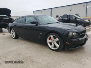 2008 Dodge Charger SRT-8 with VIN 2B3KA73W18H154739, listed as a Copart auction lot 44809055 with 205,634 mi miles and Salvage Title. Bid and sale history available at DreamBid. Image 4.