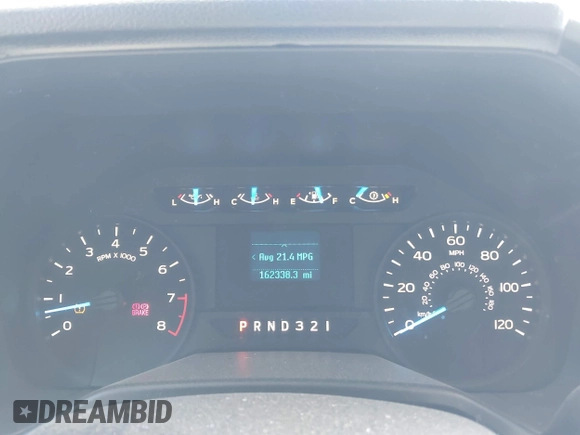 2016 Ford F-150 XL with VIN 1FTMF1C85GKE69350, listed as a IAAI auction lot 41690906 with 162,338 mi miles. Bid and sale history available at carsss.com. Image 7.