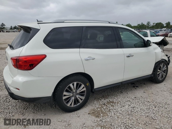 2018 Nissan Pathfinder SV z VIN 5N1DR2MN8JC613164, wystawiony jako Copart lot #51172865 z przebiegiem 126 016 mil mil oraz Szkoda całkowita • Salvage title. Historia ofert i sprzedaży dostępna na DreamBid. Obrazek 3.
