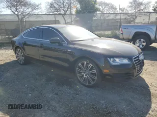 2012 Audi A7 3.0 Premium Plus with VIN WAUYGAFC6CN078552, listed as a Copart auction lot 50018925 with 156,055 mi miles and Salvage Title. Bid and sale history available at carsss.com. Image 4.