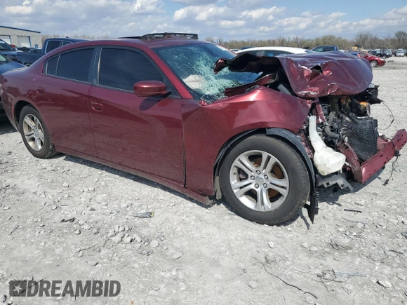 2019 Dodge Charger SXT with VIN 2C3CDXBG9KH728150, listed as a Copart auction lot 50713045 with 148,030 mi miles and Salvage title. Bid and sale history available at DreamBid. Image 4.