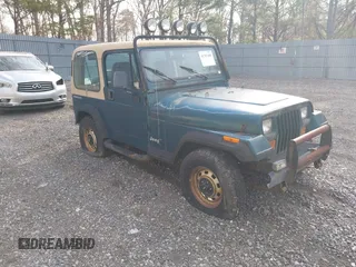 1995 Jeep Wrangler S with VIN 1J4FY19P5SP243137, listed as a IAAI auction lot 41787400 with 136,565 mi miles. Bid and sale history available at carsss.com. Image 1.