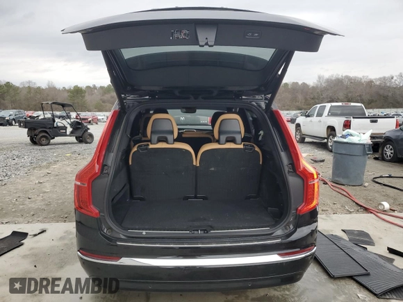 2023 Volvo XC90 Ultimate with VIN YV4062PA7P1982670, listed as a Copart auction lot 43062435 with 0 mi miles and Salvage Title. Bid and sale history available at carsss.com. Image 6.