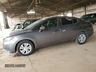 2023 Nissan Versa S with VIN 3N1CN8BVXPL832449, listed as a Copart auction lot 44935355 with 25,256 mi miles and Salvage title. Bid and sale history available at DreamBid. Image 1.