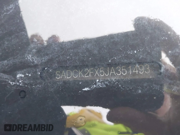 2018 Jaguar F-Pace 25t Prestige with VIN SADCK2FX5JA351493, listed as a IAAI auction lot 41345886 with 89,787 mi miles and . Bid and sale history available at DreamBid. Image 17.
