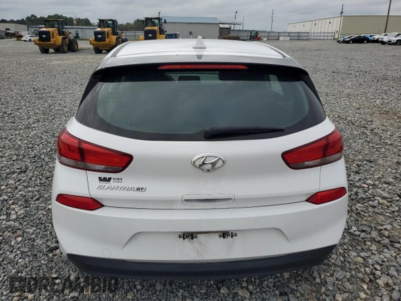 2018 Hyundai Elantra GT with VIN KMHH35LE3JU038536, listed as a Copart auction lot 71703894 with 53,305 mi miles and Salvage Title. Bid and sale history available at carsss.com. Image 6.