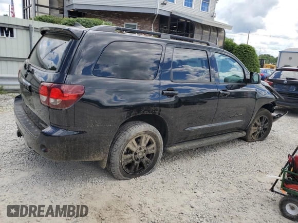 2021 Toyota Sequoia TRD Sport with VIN 5TDCY5B14MS185097, listed as a Copart auction lot 56048814 with 47,553 mi miles and Salvage Title. Bid and sale history available at carsss.com. Image 3.