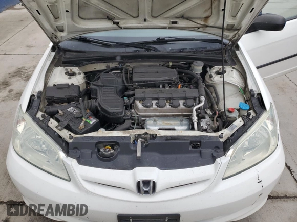 2004 Honda Civic VP with VIN 2HGES16394H620405, listed as a Copart auction lot 50882195 with 191,220 mi miles and Salvage Title. Bid and sale history available at DreamBid. Image 11.