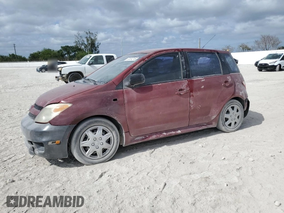 2006 Scion xA with VIN JTKKT624660166222, listed as a Copart auction lot 53654215 with 143,624 mi miles and Salvage Title. Bid and sale history available at carsss.com. Image 1.