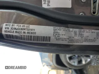 2021 Jeep Compass Limited with VIN 3C4NJCCB8MT531411, listed as a Copart auction lot 79901444 with Not Provided miles and Salvage Title. Bid and sale history available at carsss.com. Image 14.