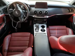 2021 Kia Stinger GT2 with VIN KNAE55LC5M6088344, listed as a Copart auction lot 74608634 with 34,174 mi miles and Non Repairable. Bid and sale history available at carsss.com. Image 8.