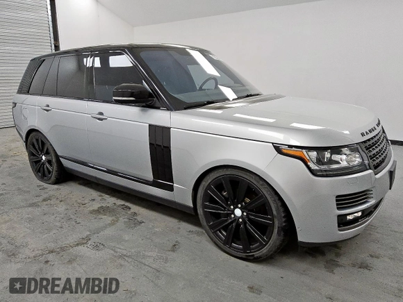 2017 Land Rover Range Rover HSE with VIN SALGS2FV3HA372373, listed as a Copart auction lot 63563735 with 107,473 mi miles and Clean title. Bid and sale history available at DreamBid. Image 4.