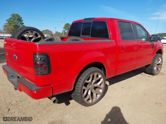 2008 Ford F-150 XLT with VIN 1FTPW12V28KE26879, listed as a IAAI auction lot 41683328 with 129,531 mi miles. Bid and sale history available at carsss.com. Image 4.