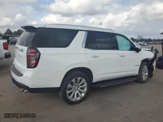 2023 Chevrolet Tahoe Premier with VIN 1GNSKSKD2PR443696, listed as a Copart auction lot 45093735 with 13,471 mi miles and Salvage Title. Bid and sale history available at carsss.com. Image 3.