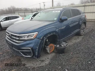 2021 Volkswagen Atlas SEL with VIN 1V2SE2CA1MC205081, listed as a Copart auction lot 48552105 with 81,044 mi miles and Salvage title. Bid and sale history available at DreamBid. Image 1.