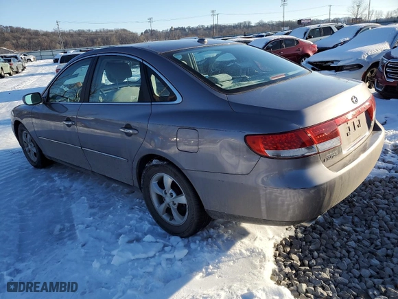 2007 Hyundai Azera GLS with VIN KMHFC46D67A222464, listed as a Copart auction lot 87528555 with 217,318 mi miles and Clean Title. Bid and sale history available at carsss.com. Image 2.