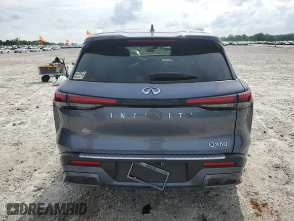 2023 Infiniti QX60 Sensory с VIN 5N1DL1GRXPC345351, выставлен на аукционе Copart как лот 54872255 с пробегом 77 392 миль миль и Списание • Salvage title. История ставок и продаж доступна на DreamBid. Изображение 6.