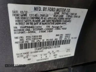2013 Ford Taurus SEL z VIN 1FAHP2H84DG110704, wystawiony jako Copart lot #53538535 z przebiegiem 129 826 mil mil oraz Szkoda całkowita • Salvage title. Historia ofert i sprzedaży dostępna na DreamBid. Obrazek 12.