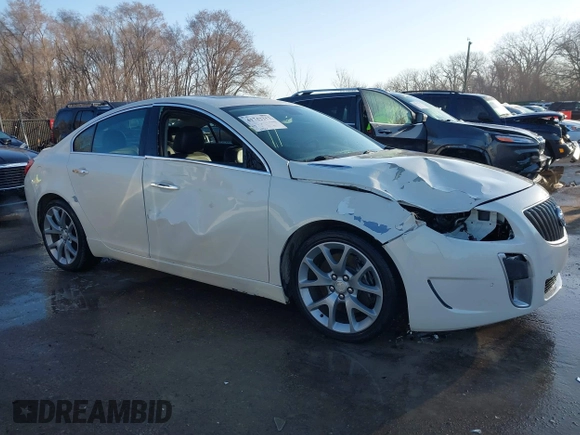 2013 Buick Regal GS with VIN 2G4GV5GV4D9161019, listed as a IAAI auction lot 41742212 with 133,722 mi miles. Bid and sale history available at carsss.com. Image 13.