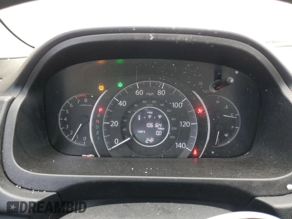 2014 Honda CR-V LX with VIN 5J6RM4H33EL075518, listed as a Copart auction lot 86365234 with 106,164 mi miles and Salvage Title. Bid and sale history available at carsss.com. Image 9.