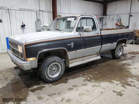 1982 Chevrolet C/K 1500 with VIN 1GCEK14HXCF391486, listed as a Copart auction lot 47890955 with 75,984 mi miles and Clean Title. Bid and sale history available at carsss.com. Image 1.