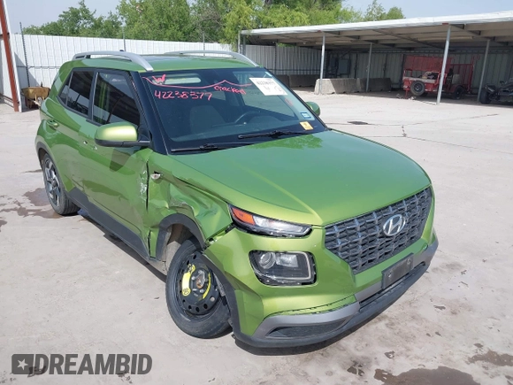 2022 Hyundai Venue SEL with VIN KMHRC8A30NU204234, listed as a IAAI auction lot 42238377 with 48,028 mi miles and . Bid and sale history available at DreamBid. Image 1.