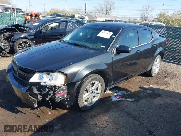 2010 Dodge Avenger R/T with VIN 1B3CC5FB9AN235125, listed as a IAAI auction lot 42056076 with 211,273 mi miles. Bid and sale history available at carsss.com. Image 2.