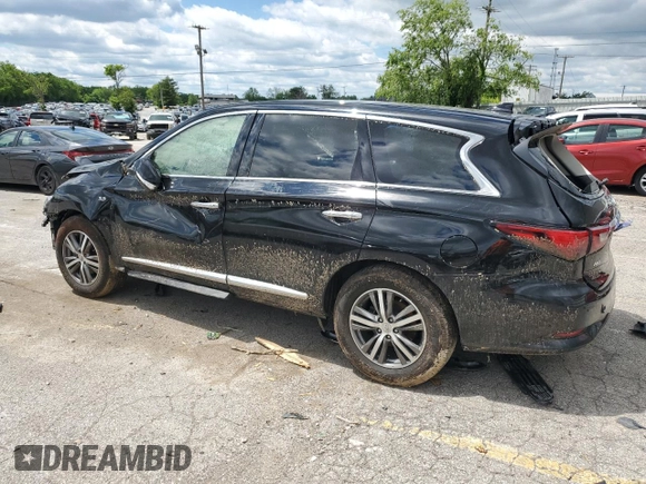 2020 Infiniti QX60 Signature Edition with VIN 5N1DL0MM4LC503454, listed as a Copart auction lot 57754075 with 68,119 mi miles and Salvage title. Bid and sale history available at DreamBid. Image 2.