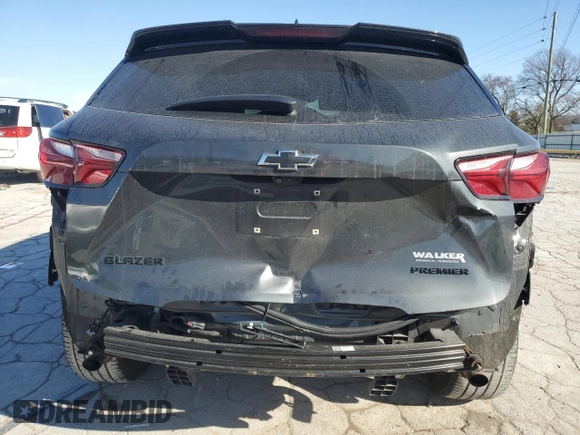 2020 Chevrolet Blazer Premier with VIN 3GNKBFRS0LS647027, listed as a Copart auction lot 46237955 with 79,472 mi miles and Salvage title. Bid and sale history available at DreamBid. Image 6.