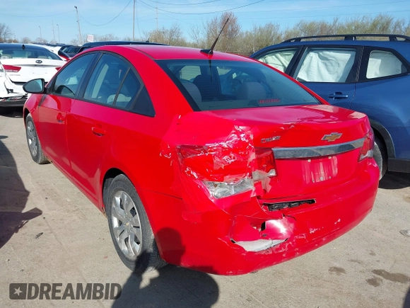 2014 Chevrolet Cruze LS with VIN 1G1PA5SH5E7170874, listed as a IAAI auction lot 41962925 with 178,677 mi miles and . Bid and sale history available at DreamBid. Image 3.