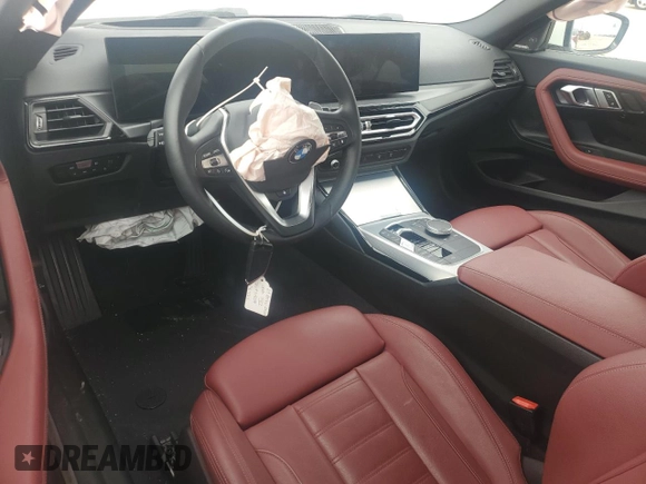 2023 BMW 2 Series 230i xDrive with VIN 3MW33CM02P8D75417, listed as a Copart auction lot 43935135 with 0 mi miles and Salvage Title. Bid and sale history available at carsss.com. Image 8.