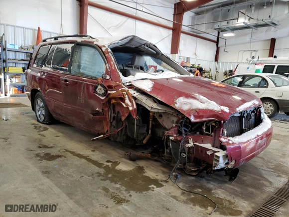 2005 Toyota Highlander with VIN JTEEP21A950073083, listed as a Copart auction lot 88314705 with 0 mi miles and Non Repairable. Bid and sale history available at carsss.com. Image 4.
