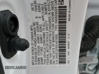 2020 Honda Civic Sedan Sport with VIN 2HGFC2F80LH578062, listed as a Copart auction lot 49667575 with 82,591 mi miles and Salvage Title. Bid and sale history available at carsss.com. Image 14.