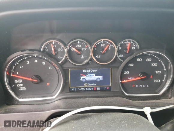 2021 Chevrolet Silverado 1500 RST with VIN 1GCUYEEL9MZ345698, listed as a Copart auction lot 86368694 with 56,924 mi miles and Salvage Title. Bid and sale history available at carsss.com. Image 9.