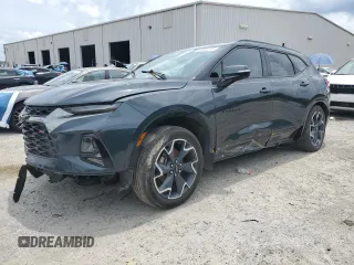 2019 Chevrolet Blazer RS z VIN 3GNKBERS2KS696836, wystawiony jako Copart lot #56328115 z przebiegiem 64 174 mil mil oraz Czysty tytuł • Clean title. Historia ofert i sprzedaży dostępna na DreamBid. Obrazek 1.
