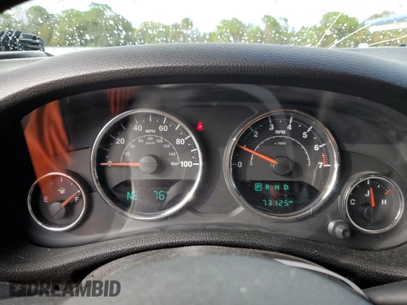 2018 Jeep Wrangler JK Unlimited Sport S with VIN 1C4BJWDG4JL814586, listed as a Copart auction lot 78290194 with 73,125 mi miles and Salvage Title. Bid and sale history available at carsss.com. Image 9.