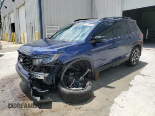 2023 Honda Passport Elite с VIN 5FNYF8H0XPB033491, выставлен на аукционе Copart как лот 57640815 с пробегом 19 628 миль миль и Списание • Salvage title. История ставок и продаж доступна на DreamBid. Изображение 1.