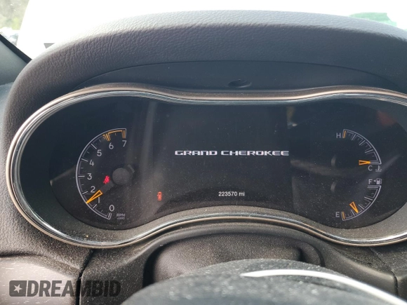 2016 Jeep Grand Cherokee Limited 75th Anniversary with VIN 1C4RJFBT6GC436472, listed as a Copart auction lot 53052795 with 223,570 mi miles and Salvage Title. Bid and sale history available at DreamBid. Image 9.