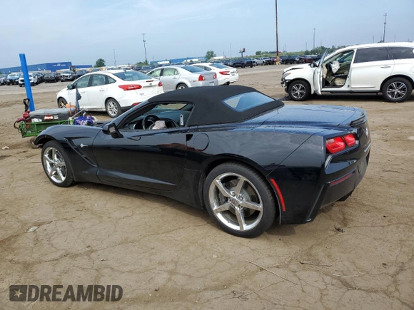 2015 Chevrolet Corvette 3LT with VIN 1G1YF3D73F5104562, listed as a Copart auction lot 61180025 with 55,914 mi miles and Clean title. Bid and sale history available at DreamBid. Image 2.