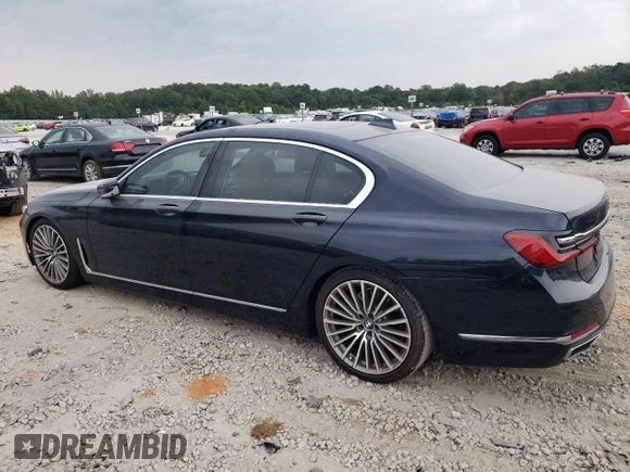 2020 BMW 7 Series 740i with VIN WBA7T2C04LCD29459, listed as a Copart auction lot 69091923 with 0 mi miles. Bid and sale history available at carsss.com. Image 2.