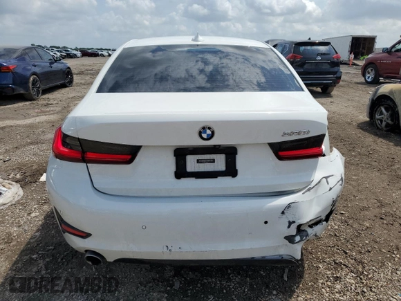 2020 BMW 3 Series 330i with VIN 3MW5R1J08L8B43219, listed as a Copart auction lot 53670875 with Not Provided miles and Salvage Title. Bid and sale history available at carsss.com. Image 6.